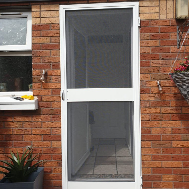 Fly screen door installed at a residential property in Belfast 