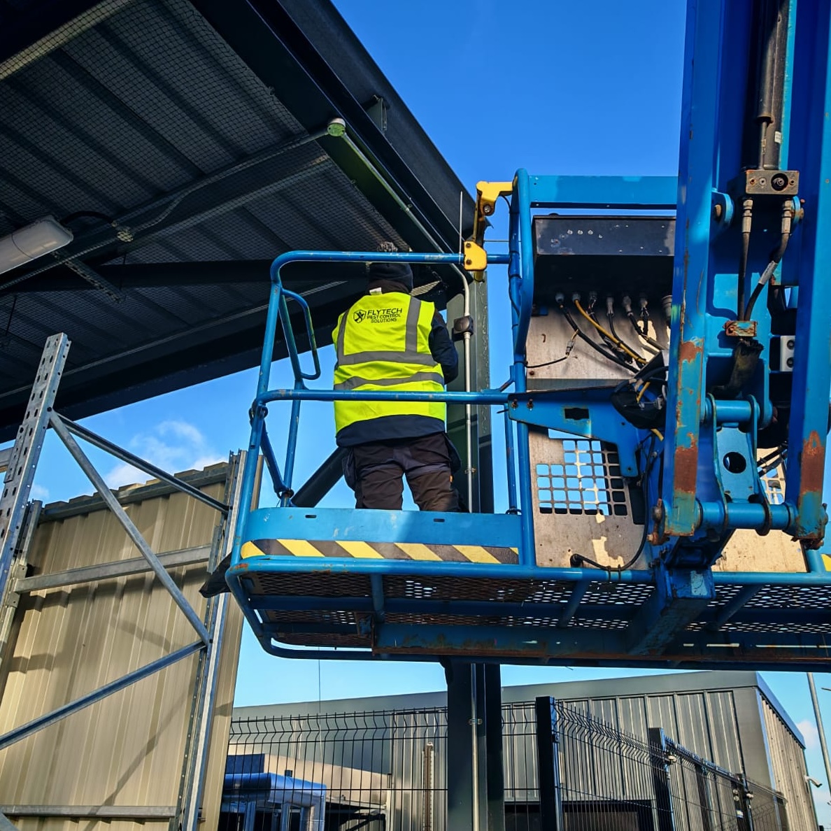 Crane at a commercial site